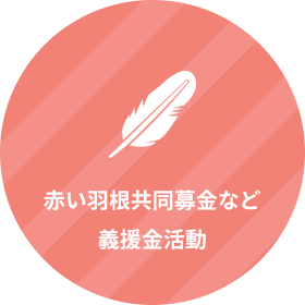 赤い羽根共同募金など義援金活動